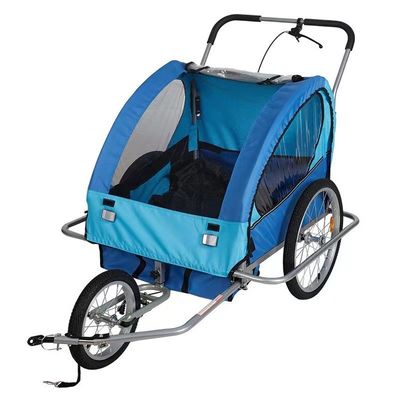 2021 Aluminium Bike Baby Trailer per bambini 2 porta MTB 14' ruota anteriore e 20' ruote posteriori