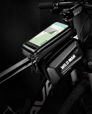 Cornice del tubo anteriore Bicycle Bicycle Handler Bag con 1L Capacità Waterproof Phone Mount
