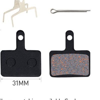 35x30.5mm Red Metal Brake Pad per Resina MTB Mountain Bike Disco Rotor Braking Pad