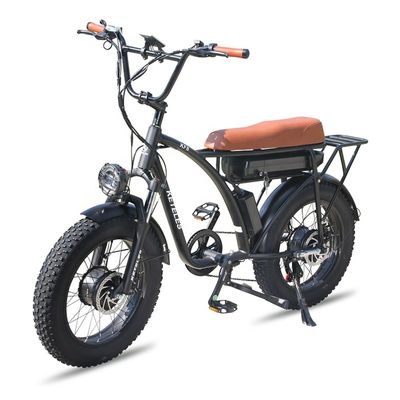 Bicicletta elettrica da 20 pollici con pneumatici grassi con batteria da 23AH e marcia a 7 velocità in stock nell'UE