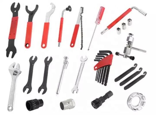 Kit di attrezzi per la riparazione di biciclette portatili 44pcs per biciclette da montagna e da strada