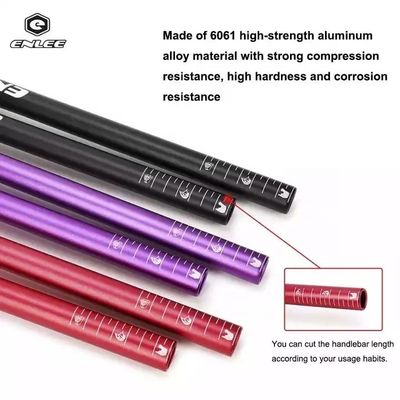 330g/353g Manubrio della bicicletta in lega di alluminio 31.8*720/780mm per gli appassionati di mountain bike