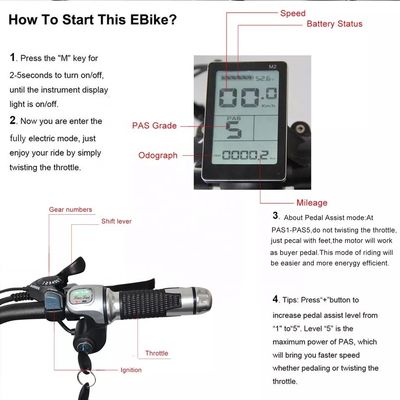 48V 250W Motor Electric Mountain Bike con batteria al litio da 10AH e batteria integrata