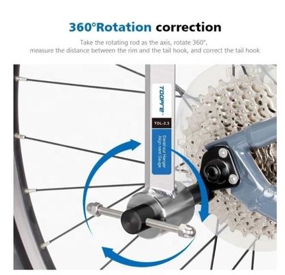 Corretore di appendiabiti per biciclette correggere le ruote di cambio posteriori con strumento di riparazione di biciclette di design