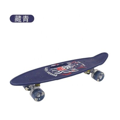 Flat-Plate portatile piccolo pesce Tavola stampato Skateboard quattro ruote Flash Scooter di mobilità per ragazzi e ragazze