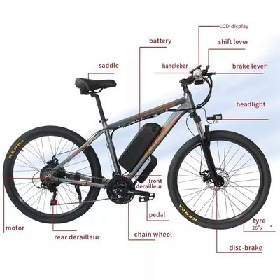 48V 18Ah batteria al litio Electric Mountain Bike 250W Motore 26&quot; E-Bike EU Warehouse