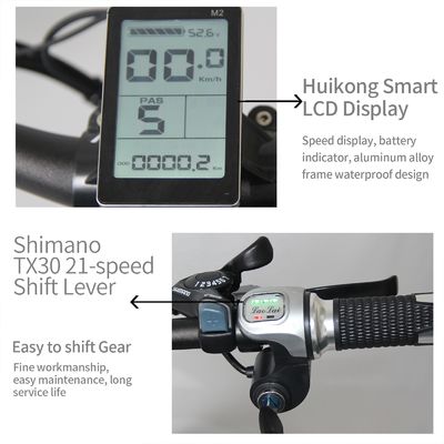 Cornice in lega di alluminio 48V 13AH batteria al litio gomma grassa bici elettrica con motore da 1000W
