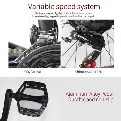 Cornice in lega di alluminio 48V 13AH batteria al litio gomma grassa bici elettrica con motore da 1000W