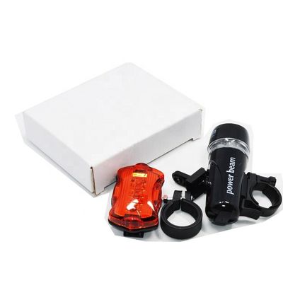Alta luminosità Bicicletta posteriore girante luce fascio di alimentazione 5 LED Bicicletta accessori combo set