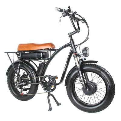 Bicicleta elettrica a doppio motore da 2000 W con posizione del motore del mozzo posteriore e tempo di ricarica di 3 ore