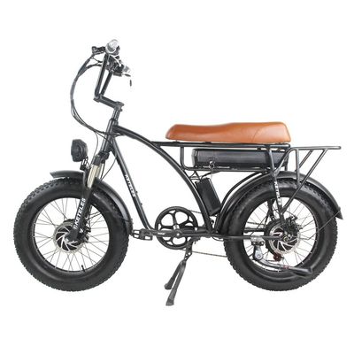 Bicicleta elettrica a doppio motore da 2000 W con posizione del motore del mozzo posteriore e tempo di ricarica di 3 ore