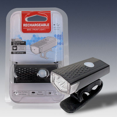 3 modalità luci LED per biciclette impostate per 1,5-4 ore resistenza e batteria ricaricabile USB