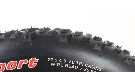 20x4.0 Snow Bike Black Fat Tire Beach Bike Rubber Pneus esterne per 12-20inches e 2 kg