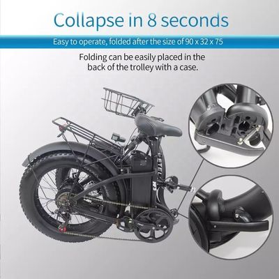15AH batteria al litio bici pieghevole elettrica EU magazzino Dropshipping con motore 250W