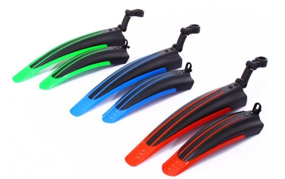 53.2 cm Blue Mountain Bike Mudguards Rapido rilascio Anteriore e posteriore Bicicletta Mudguards
