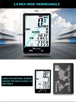 2.8 pollici ABS Computer per biciclette Sensore di esercizio leggero Speedometer wireless di Inbike