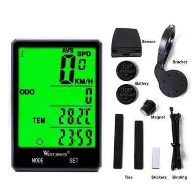 2.8 pollici ABS Computer per biciclette Sensore di esercizio leggero Speedometer wireless di Inbike