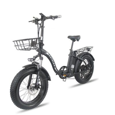 EU Warehouse 1000W 20x4.0 Fat Tire Folding Electric Bike con batteria al litio da 48V 18Ah