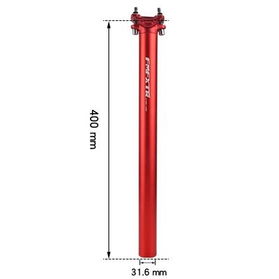 27.2/30.9/31.6*400mm tubo retto in alluminio a doppio chiodo per sedile di mountain bike