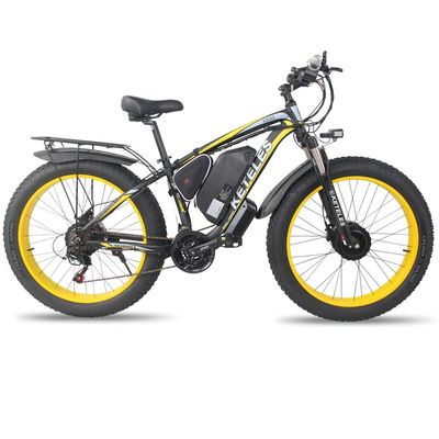 KETELES K800 Electric Fat Bike 1000W 17.5AH Batteria 26x4.0 pollici Doppio motore a due ruote motrici