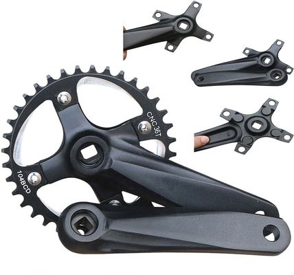 Crankset di bicicletta 104BCD 152mm Manovella/disco non integrale 32/34/36/38t in nero/azzurro/verde/rosso