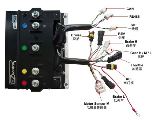 Controller a corrente continua senza spazzole da 48V a 27 velocità con Bluetooth per biciclette ibride elettriche da 3 kW a 20 kW
