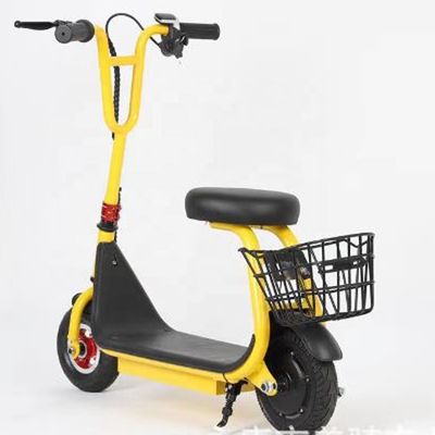 Scooter elettrico da 8 pollici con cestino e sedile velocità massima 15 km/h gamma per carica 8-10KM