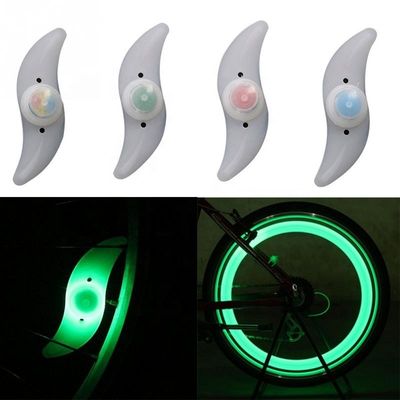 1 x batteria a pulsante alimentata da JWA Silicone Bike Light Frame per ciclismo colorato e divertente
