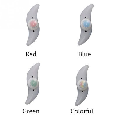 1 x batteria a pulsante alimentata da JWA Silicone Bike Light Frame per ciclismo colorato e divertente