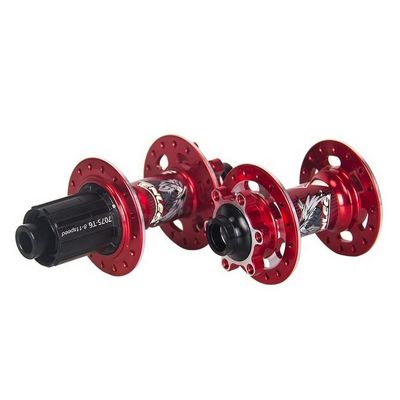 Freno a disco a sei chiodi 32 fori attraverso l'asse QR Bike Hub Set per un rilascio rapido e facile