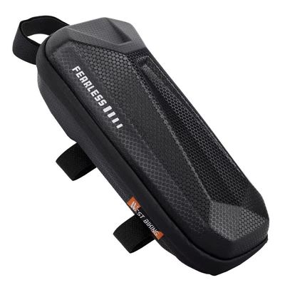 WEST BIKING 1-1.5L Sacchetto per biciclette EVA impermeabile Conchiglia dura e 145g per telaio di bicicletta stradale