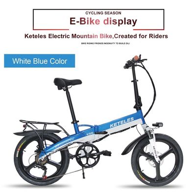 Mercato dell'UE Bicicleta elettrica pieghevole da 20 pollici con motore da 36 V 250 W e batteria al litio da 10 AH