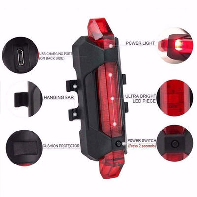 Luce anteriore Luce posteriore USB LED Ricaricabile Bicicletta Bicicletta Set di luci per mountain cycle