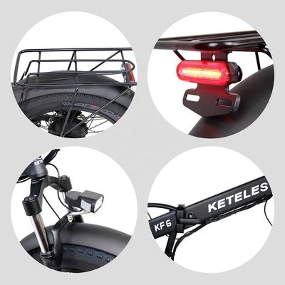 2024 Diretto 20x4.0 pollici Fat Tire Folding E-Bike 1000W con 7 velocità di ingranaggi Motore Hub posteriore