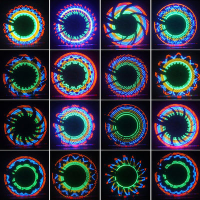 32 Lampade a lampada a lampadina a LED a 24 pollici a ruota a batteria per biciclette all'aperto