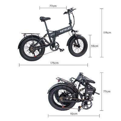 Bicicleta elettrica per tutti i terreni 1000W 13AH con gomma grassa da 20x4.0 pollici e tempo di ricarica veloce