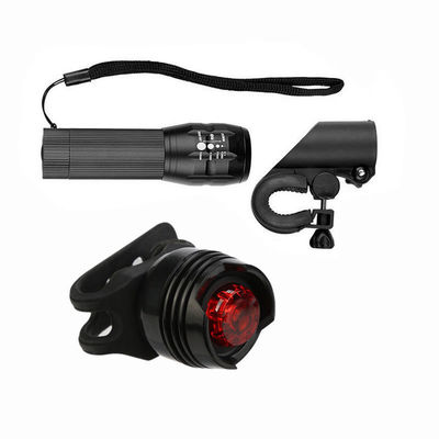 3 in 1 USB ricaricabile LED impermeabile Super luminoso Zoom Far luce posteriore 50g Peso