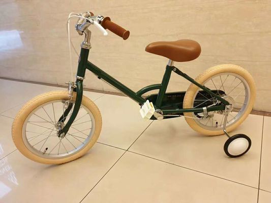 Cerchiera in lega INS stile 16 pollici Retro Bicicletta per bambini a velocità singola per bambini di 4-8 anni