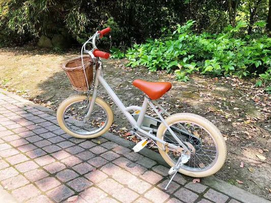 Cerchiera in lega INS stile 16 pollici Retro Bicicletta per bambini a velocità singola per bambini di 4-8 anni
