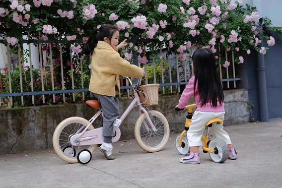 Cerchiera in lega INS stile 16 pollici Retro Bicicletta per bambini a velocità singola per bambini di 4-8 anni