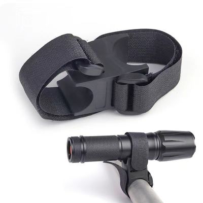 Bicicletta nera LED Torcia Rotation Bracket Torcia Stand per 28-40mm Bicicletta Luce