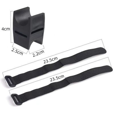Bicicletta nera LED Torcia Rotation Bracket Torcia Stand per 28-40mm Bicicletta Luce