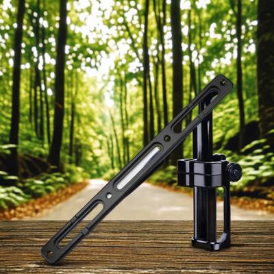 Estensore per porta biciclette in argento con adattatore di gabbia per biciclette in lega regolabile