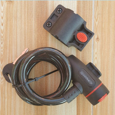 Anti-furto di biciclette di sicurezza blocco in acciaio inossidabile bobina del cavo per castello motociclo motociclo MTB bicicletta con 2 chiavi