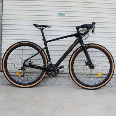 Carbon Frame Gravel Bike 700C*40C 11 velocità APEX Freno a disco idraulico per corse su strada