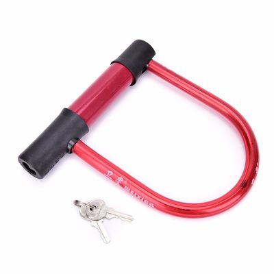 Alta sicurezza Bicicletta nera rossa U Catena di blocco per motocicletta Ciclismo Cable Lock JWA Ulock