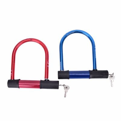 Alta sicurezza Bicicletta nera rossa U Catena di blocco per motocicletta Ciclismo Cable Lock JWA Ulock