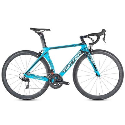 TWITTER R7000-22 Speed Road Bike con freno a disco idraulico e telaio in fibra di carbonio