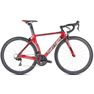 TWITTER R7000-22 Speed Road Bike con freno a disco idraulico e telaio in fibra di carbonio