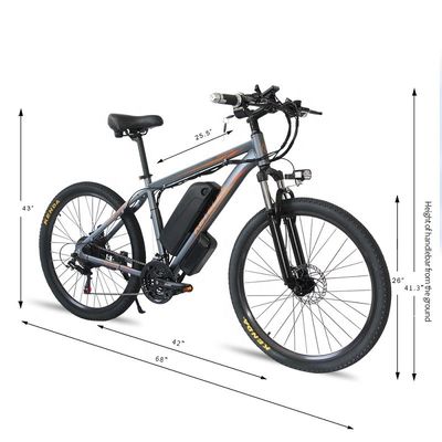 Electric Mountain Bike 26&quot; E-Bike con batteria al litio da 48V 13Ah e potente motore da 500W